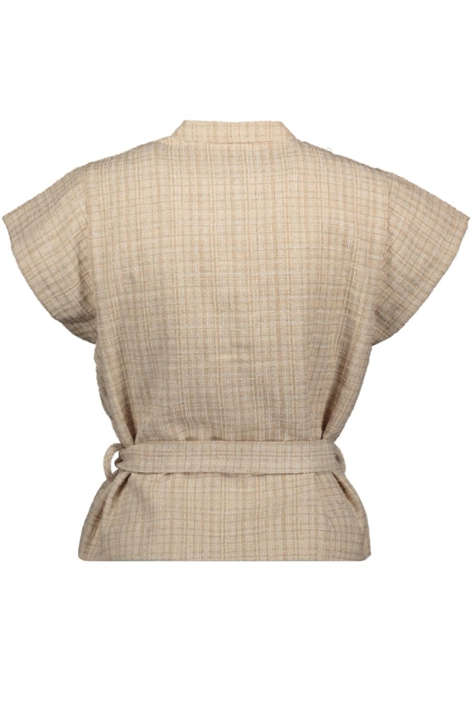 VMNINA SS BELT VEST TOP EXP 10340931 TAPIOCA